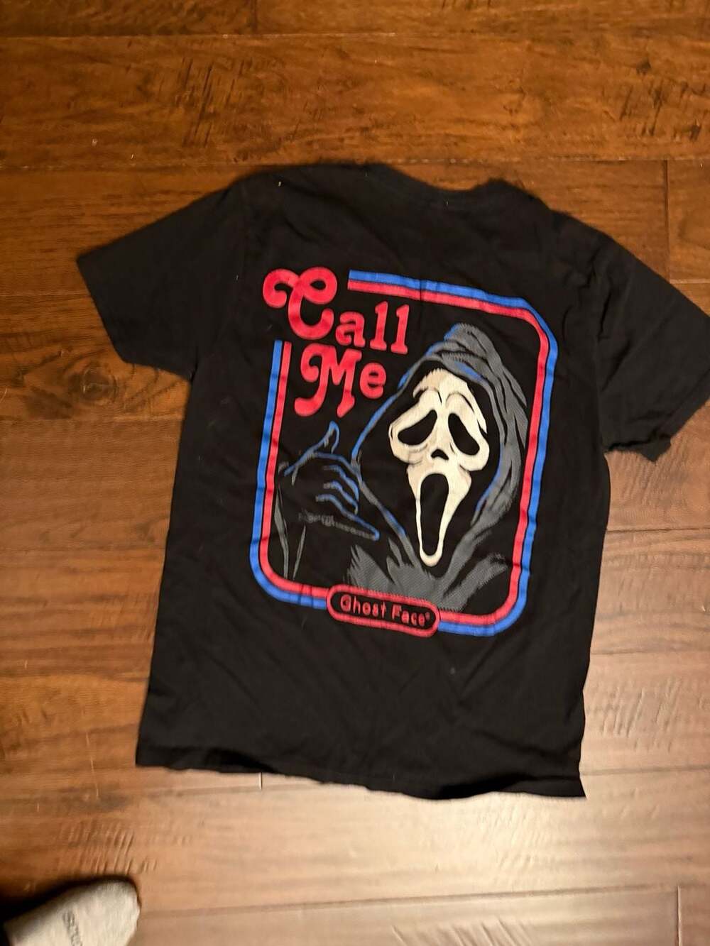Ghost Face Call Me Graphic T-Shirt Size S